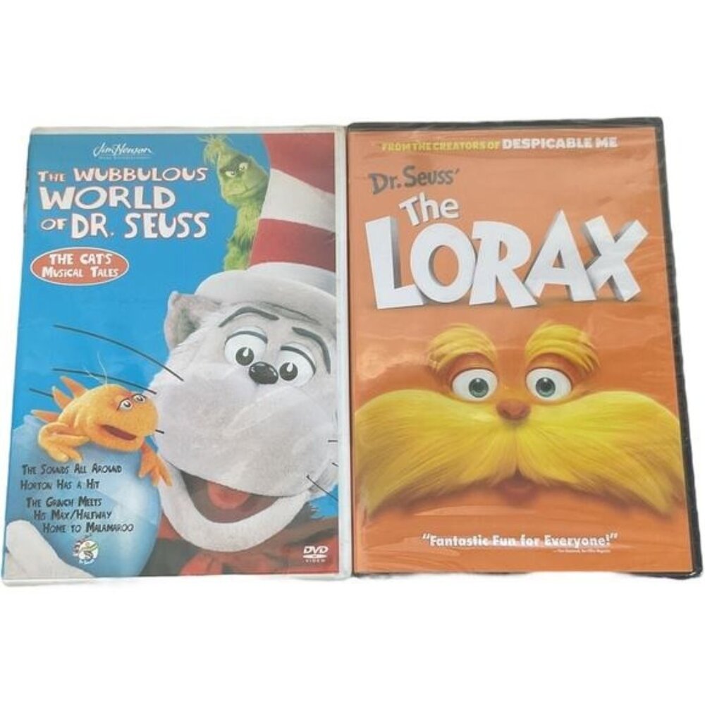 Dr Seuss DVD Bundle The Wubbulous World of Dr Seuss and The Lorax